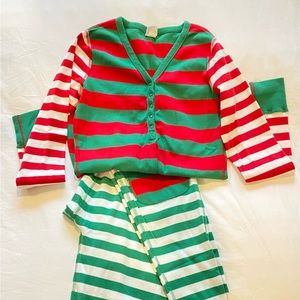 Striped Christmas Pajamas / FREE SHIPPING